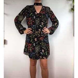 Floral long sleeve dress